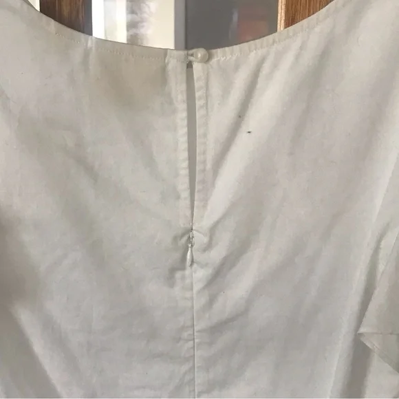NWT Anthro Maeve White Flutter Sleeve‎ Top 0 - Picture 7 of 10